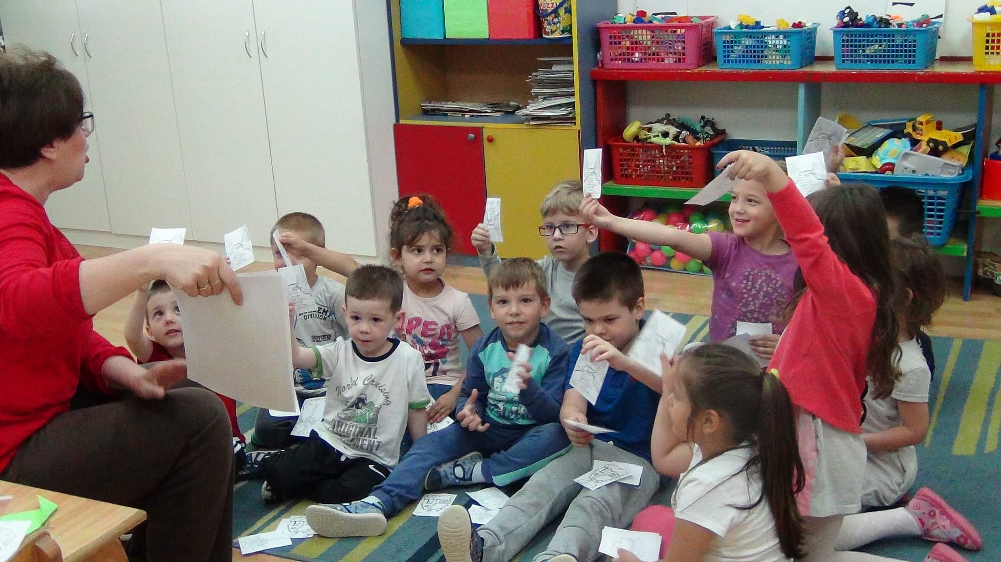 The ‘Draw to Flow’ game is a popular activity in the “I have the right to read’ programme.