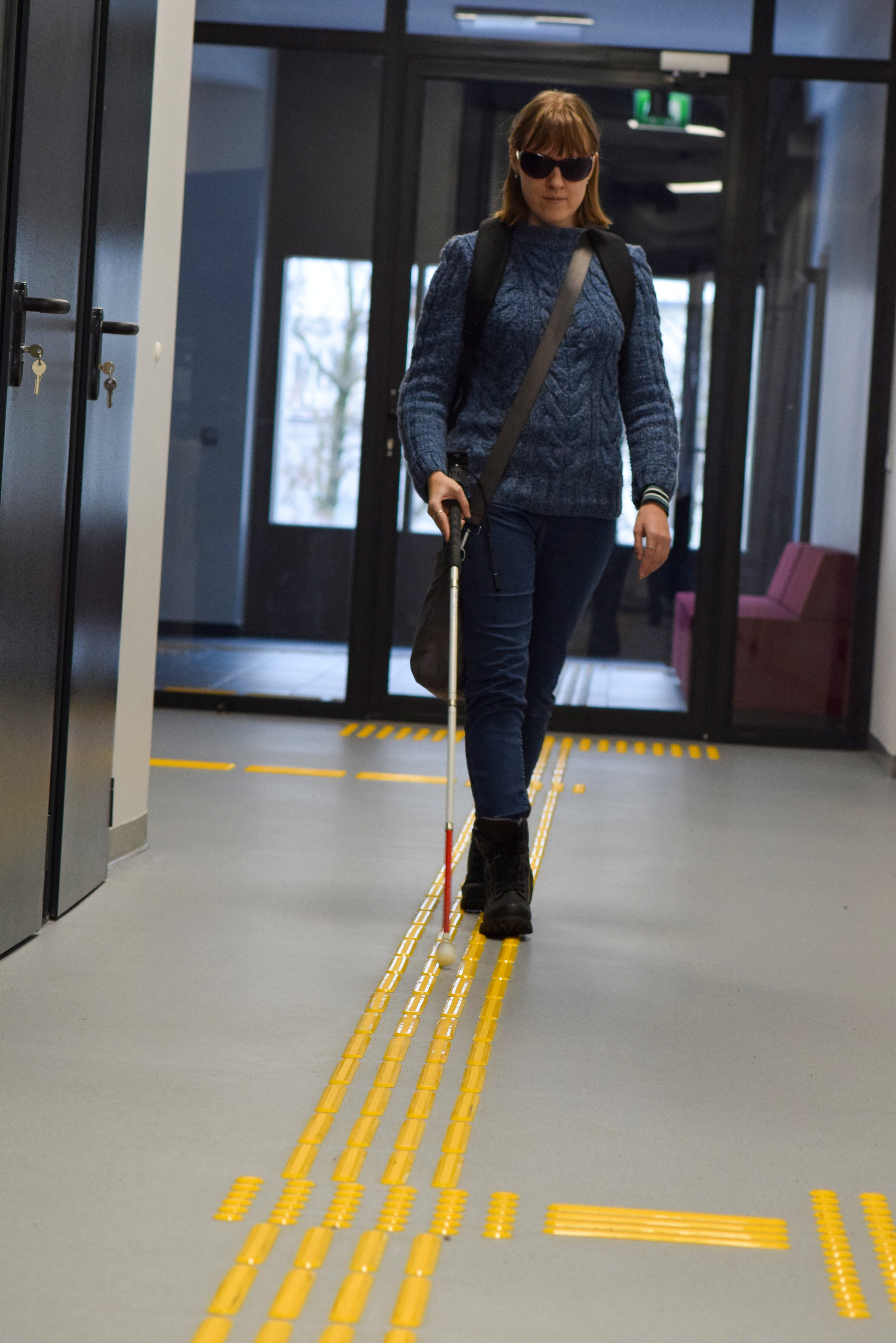 Ugnė Žilytė, a patron of the Lithuanian Audiosensory Library. Photo by Viktoras Kalnikas.
