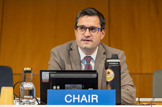Mr Owen Ripley, Chair of SCCR/44 Copyright: WIPO. Photo: Emmanuel Berrod. This work is licensed under a Creative Commons Attribution-NonCommercial-NoDerivatives 4.0 International License