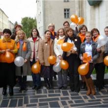 Participants in a national open access campaign, 'OA in Moldova', in October 2013.