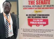 Desmond Oriakhogba, Barrister and Solicitor of the Supreme Court of Nigeria, and Senior Lecturer, University of the Western Cape, South Africa, who presented EIFL's comments at the October 2021 Senate hearing on Nigeria’s Copyright Bill 2021 (Executive Bill).