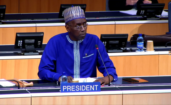 Mr Aziz Dieng, who acted as chair at WIPO SCCR/41. Mr Aziz Dieng, who acted as chair during WIPO SCCR/41.