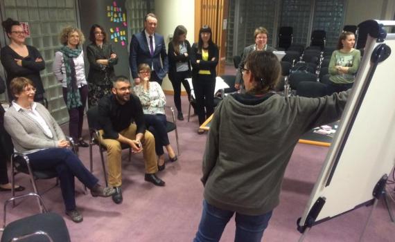 Librarians at a training session.