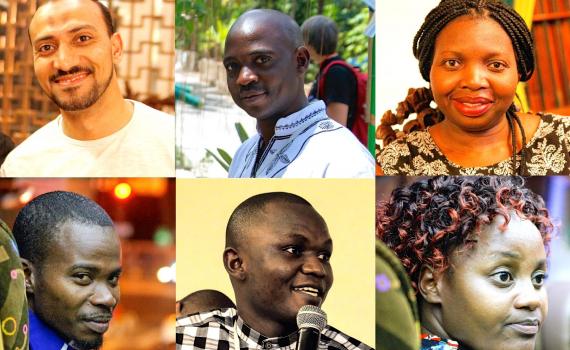 The IYALI 2018 scholarship winners: Top row, from left, Mostafa Tuhami (Egypt), Koi Kazungu (Kenya), Letshani Ndlovu (Zimbabwe). Bottom row, from left, Harouna Ahmadou Saliou Yerima (Cameroon), Momoh Mansaray (Sierra Leone) and Joan Njogu (Kenya). The IYALI 2018 scholarship winners: Top row, from left, Mostafa Tuhami (Egypt), Koi Kazungu (Kenya), Letshani Ndlovu (Zimbabwe). Bottom row, from left, Harouna Ahmadou Saliou Yerima (Cameroon), Momoh Mansaray (Sierra Leone) and Joan Njogu (Kenya).