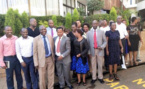 Representatives of university management, libraries and researchers after a open access policy development workshop in Nairobi, Kenya in 2019. Representatives of university management, libraries and researchers after a open access policy development workshop in Nairobi, Kenyan in 2019.