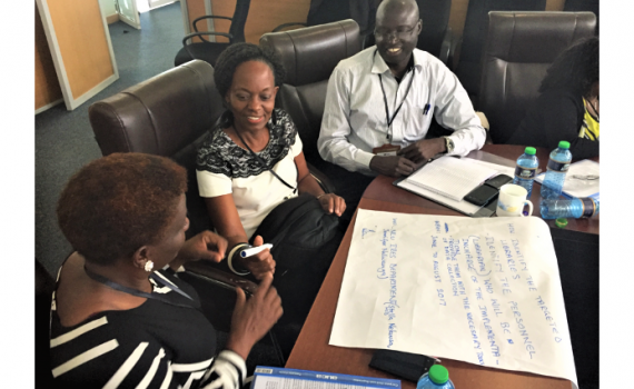 Ugandan participants at the EIFL-PLIP statistics and evaluation workshop in Nairobi, Kenya. Ugandan participants at the EIFL-PLIP statistics and evaluation workshop in Nairobi, Kenya.